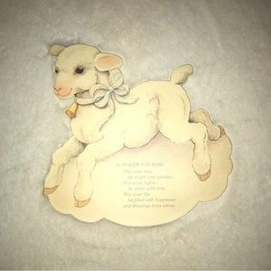 Vintage “A PRAYER FOR BABY” Hallmark Plaque DE8504